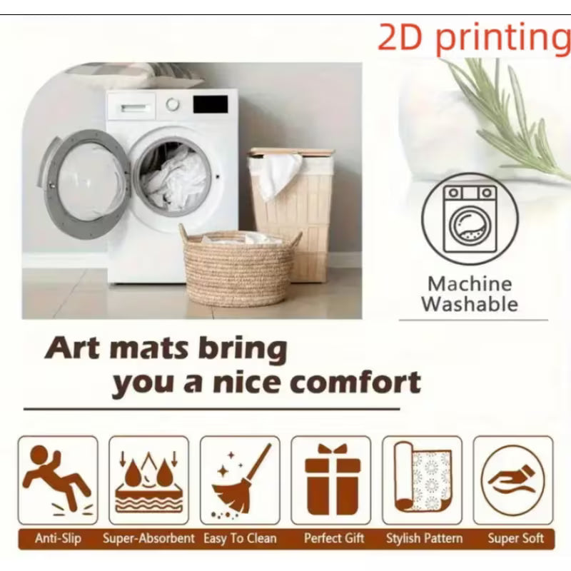 Large Modern Bohemian Spiral Mat