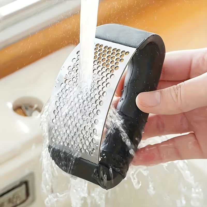 Stainless Steel Garlic Press - 2/4 Piece Set