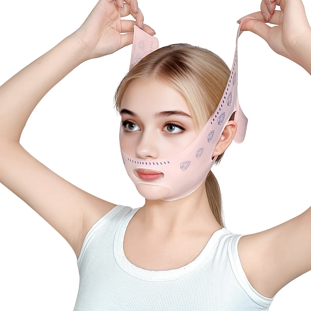 Double-Layer V-Shape Face Lifting Band - Chin Tightening Tool