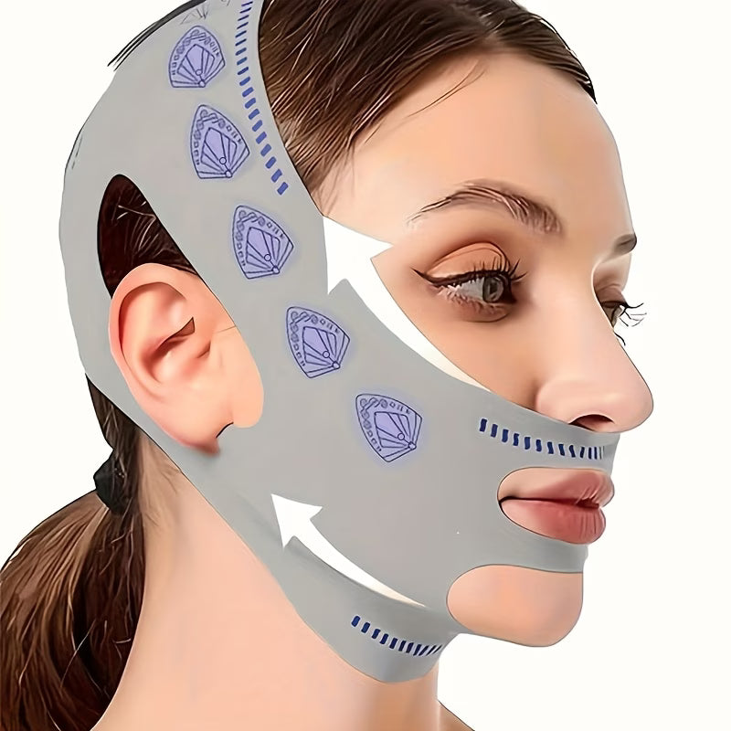Double-Layer V-Shape Face Lifting Band - Chin Tightening Tool