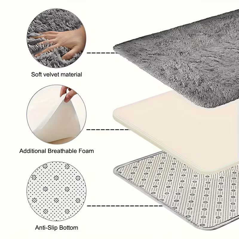 Jumbo Plush Carpet Large Rectangular Rug