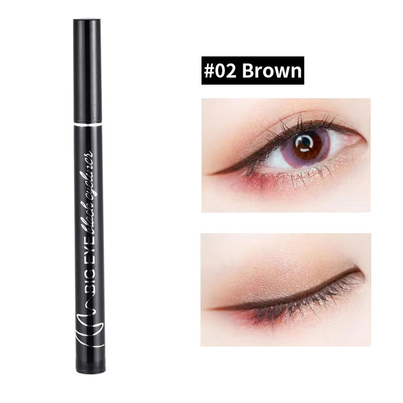 Ultra-thin 2 Fork Tip Liquid Eyeliner Double Forked Tip Lower eyelash Pen Makeup Smooth Eye Liner 2Point Eyebrow Pencil Cosmetic