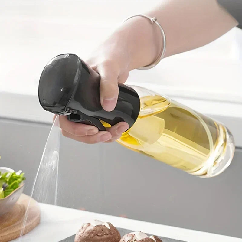Oil Spray Bottle - 200/300/500ml Kitchen Olive Oil Dispenser for Cooking, Baking & Grilling