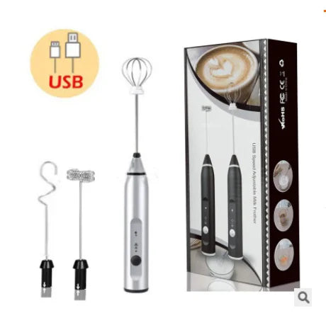 Portable Mini Milk Frothers Wireless Handheld Blender With USB Electric Coffee Maker Whisk Mixer For Cappuccino Milk Foamer