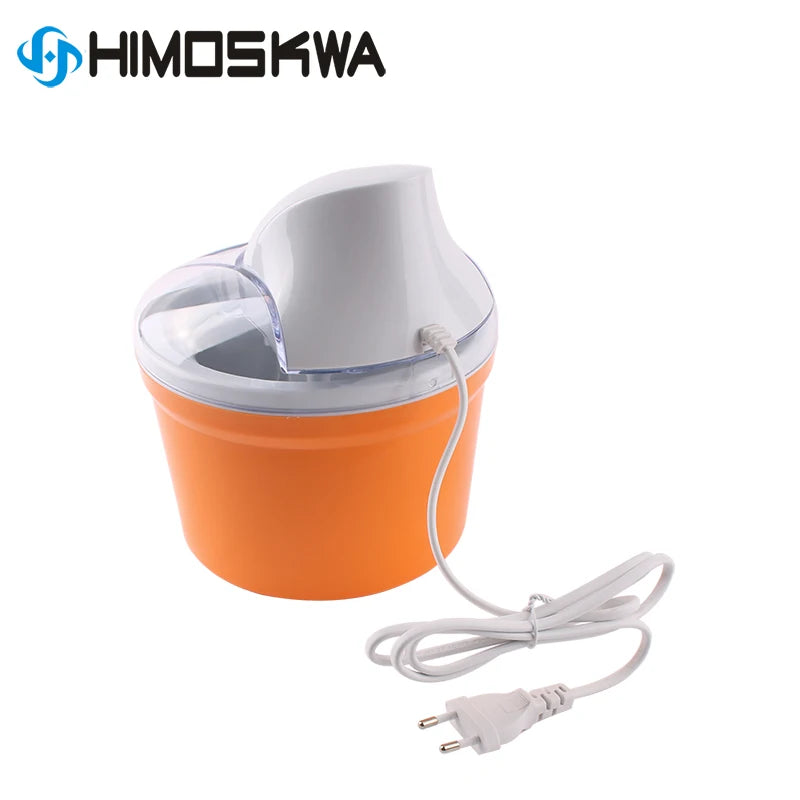 Electric Ice Cream Maker Automatic Yoghurt Freezer DIY Soft Slush Fruit Dessert 1.2L Frozen Yogurt Smoothie Milkshake Machine EU