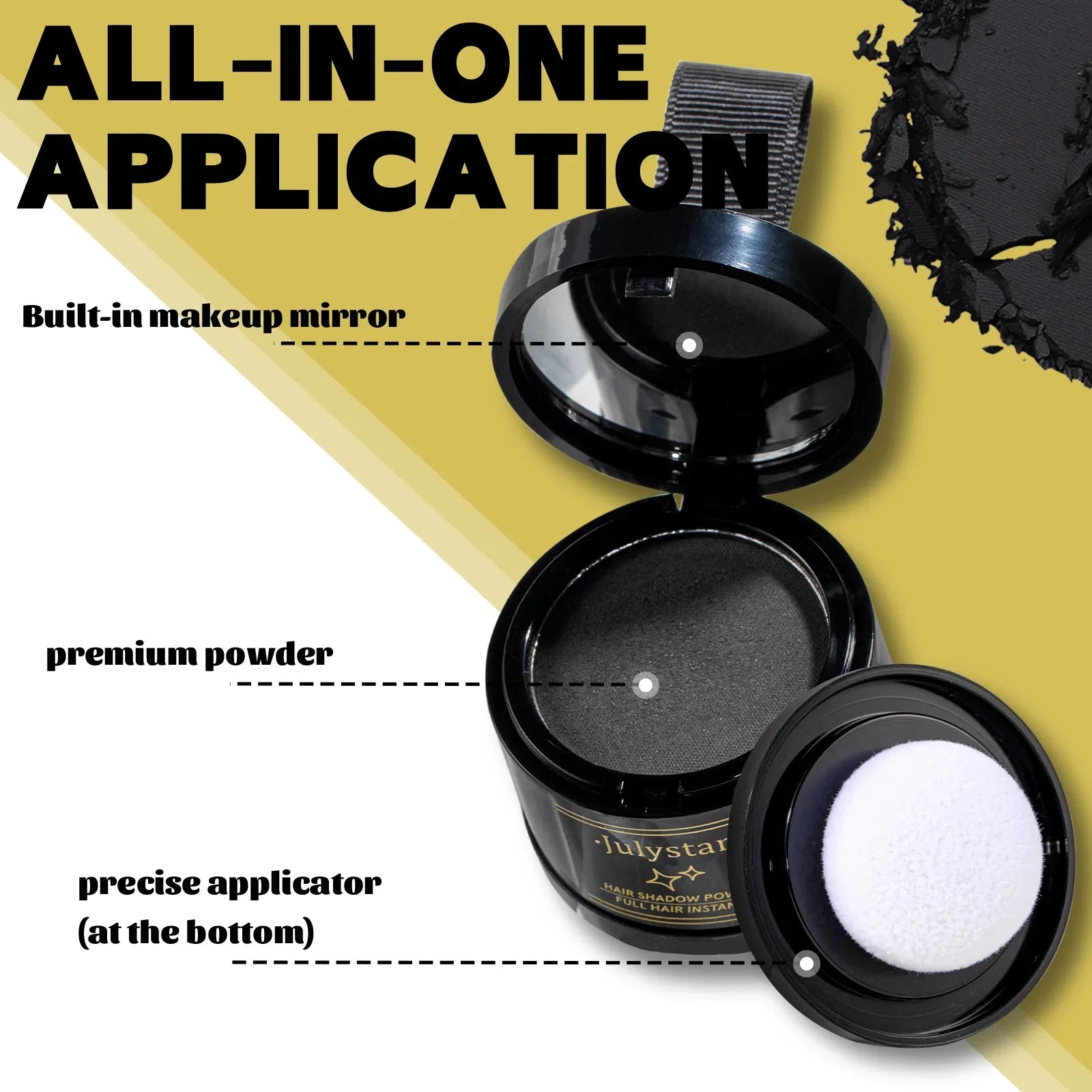 4 Color Hair Line Powder Black Root Up Natural Instant Waterproof Hairline Shadow Concealer Coverage Paint Repair Fill in Hair
