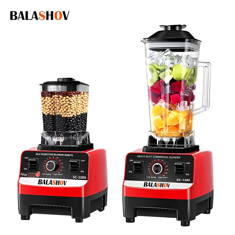 2000W Heavy Duty Commercial Blender - High Power Juicer Food Processor 220V