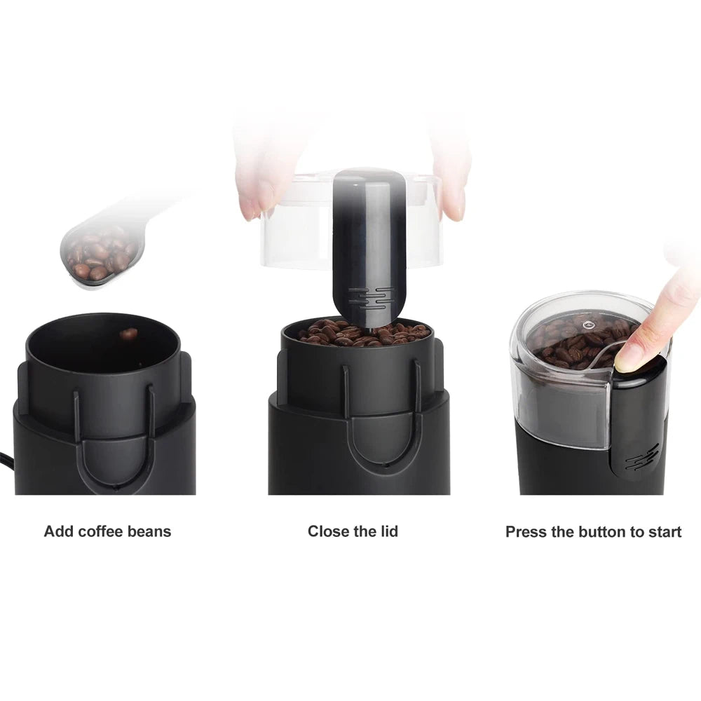 Coffee Grinder Electric Blender And Grinders For Kitchen Chopper Espresso Herb Spice Nuts Coffee Beans Grinder Machine Cafe