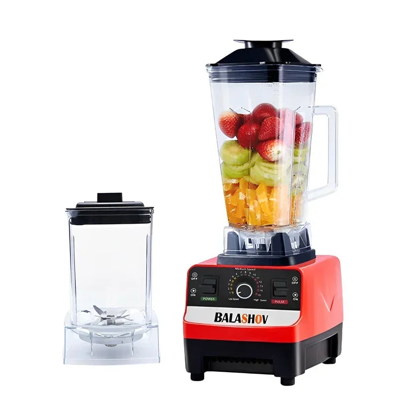 2000W Heavy Duty Commercial Blender - High Power Juicer Food Processor 220V