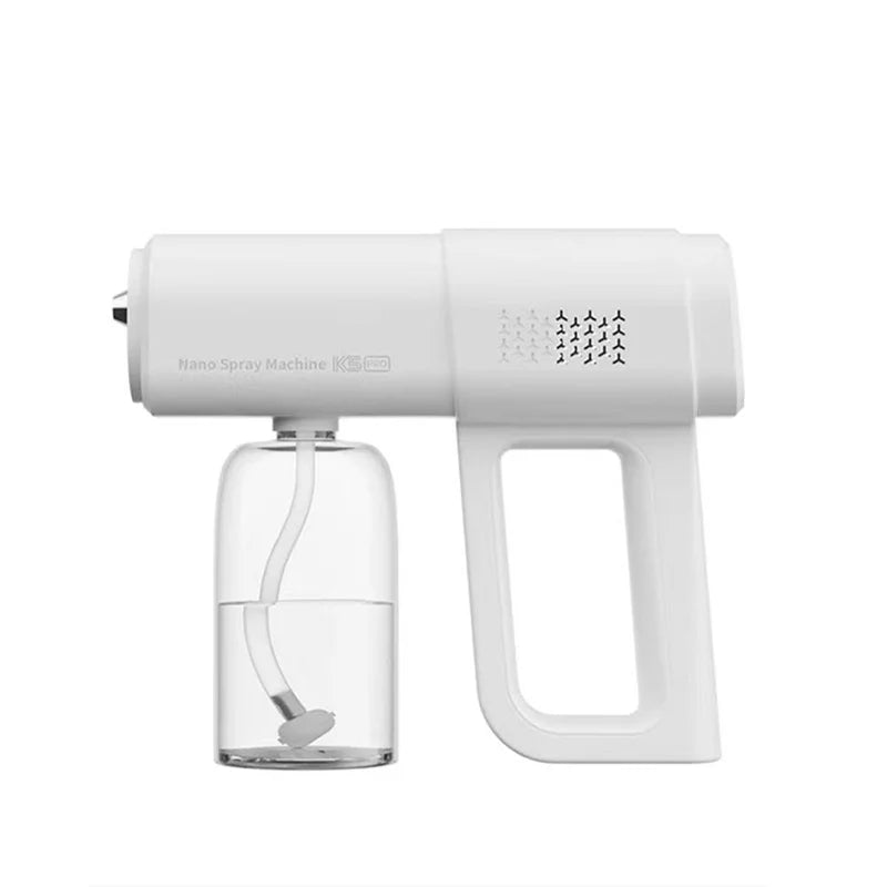NEW Style 280Ml Barber Sprayer Bottle Wireless Electric USB Nano Blue Light Steam Spray Gun Garden House