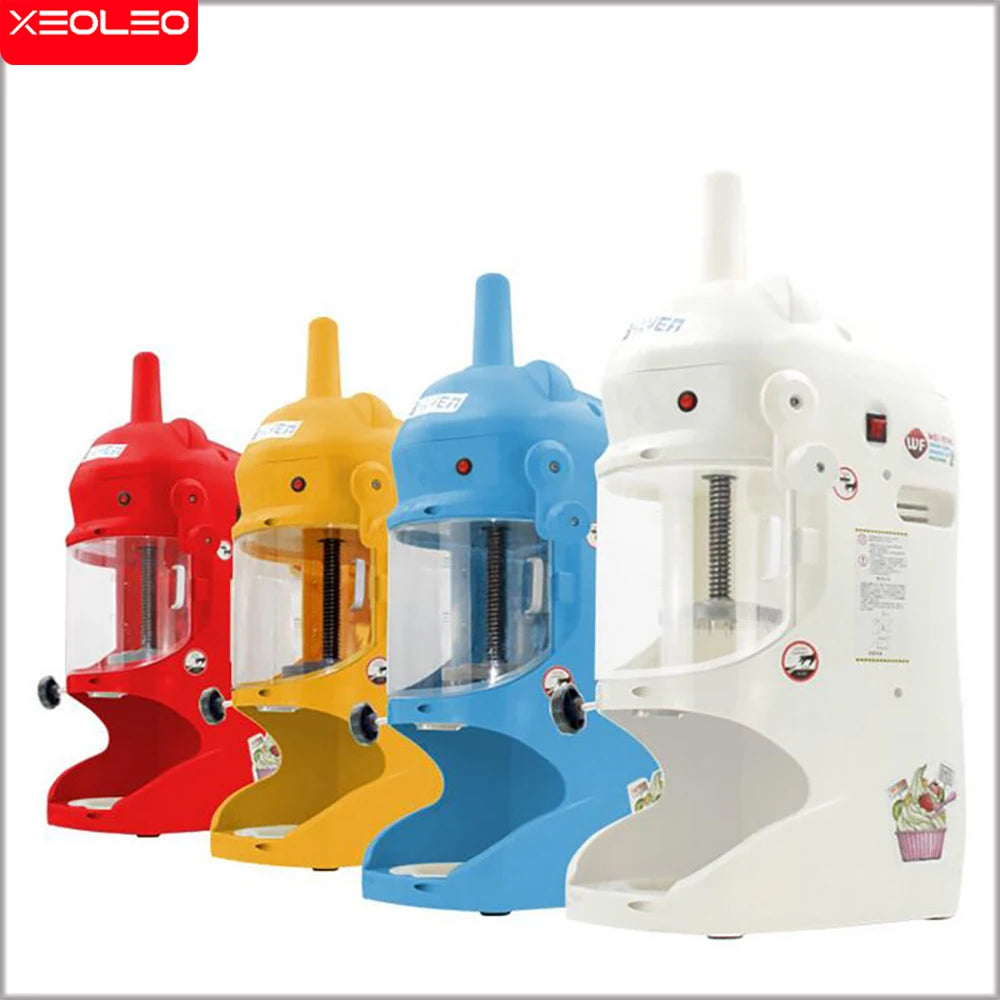 XEOLEO Commercial Ice Shaver Machine 90kg/hr - 300W Snow Cone Maker for Shaved Ice
