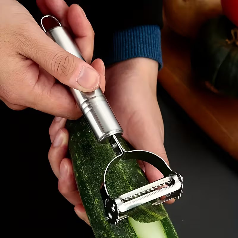 Stainless Steel Vegetable Peeler - Multi-Blade Kitchen Tool