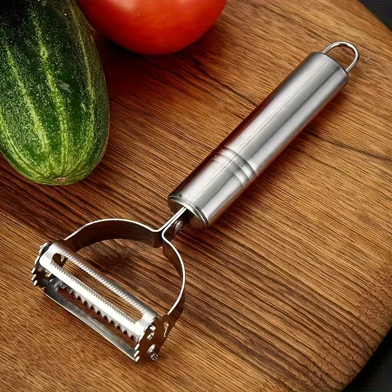 Stainless Steel Vegetable Peeler - Multi-Blade Kitchen Tool