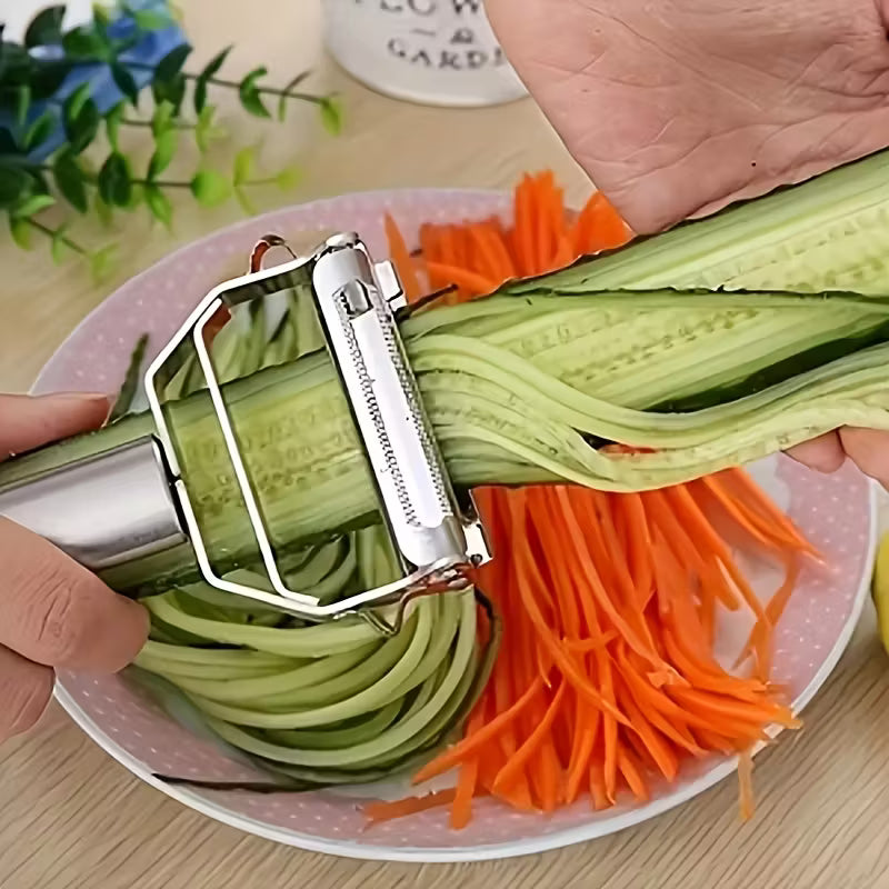 Stainless Steel Vegetable Peeler - Multi-Blade Kitchen Tool