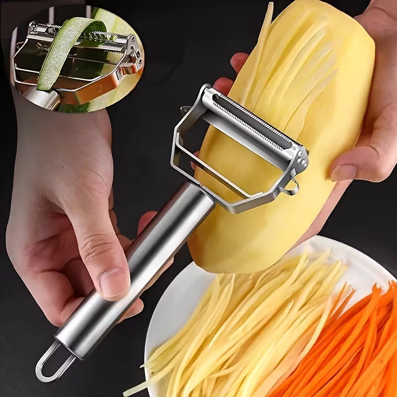 Stainless Steel Vegetable Peeler - Multi-Blade Kitchen Tool