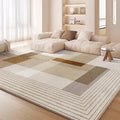 Geometric Fluffy Mat - Washable Non-Slip Rug
