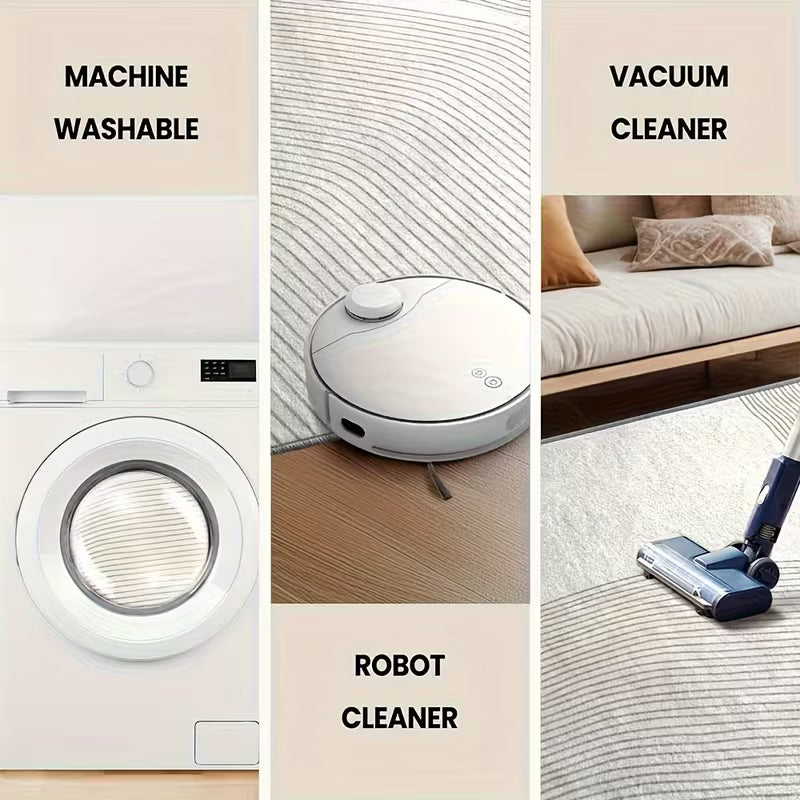 Vibrant Color Patterns Velvet Mat - Luxurious Soft Floor Covering