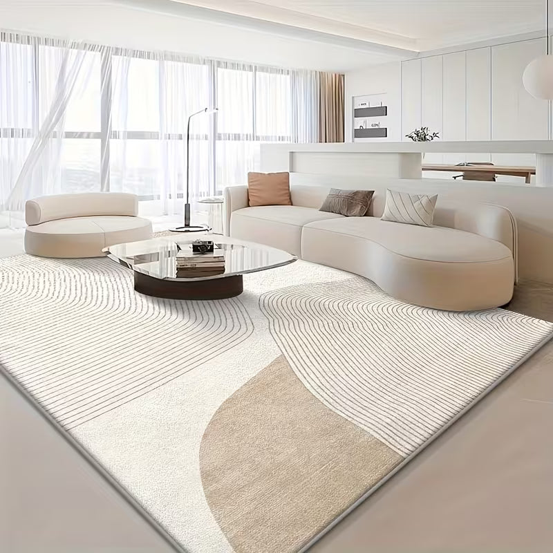 Vibrant Color Patterns Velvet Mat - Luxurious Soft Floor Covering